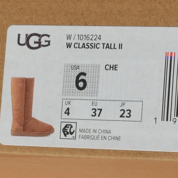 UGG Classic Tall Size 6 Chestnut New - Picture 2 of 7